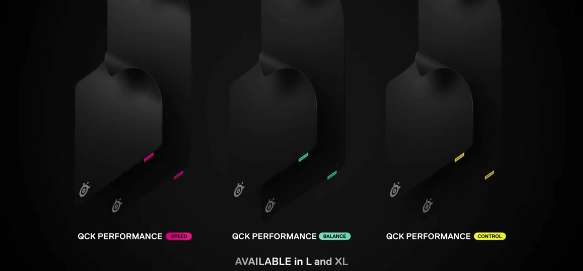 The three QcK Performance surfaces side by side